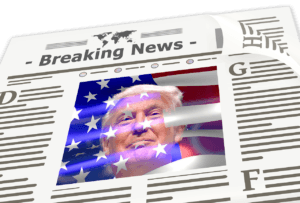 Stack of newspapers