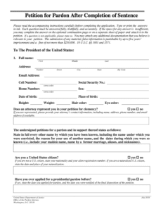 presidential pardon application